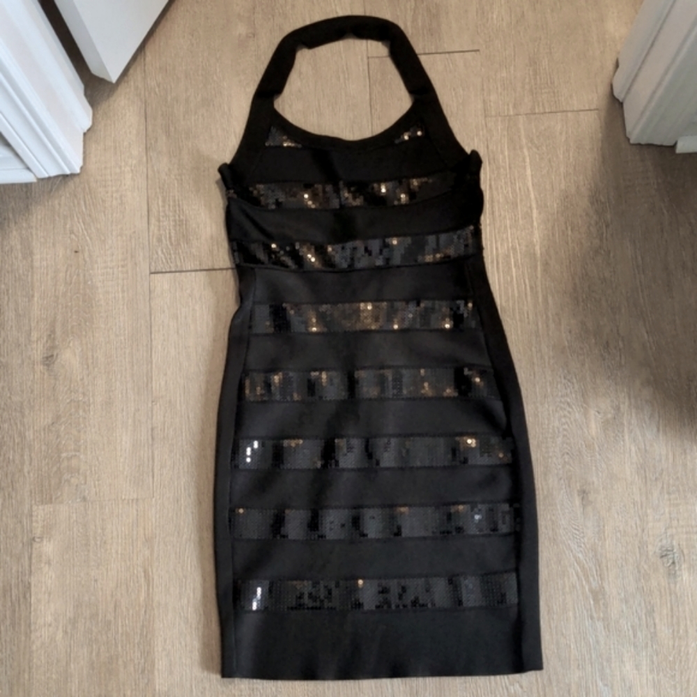 French Connection Sequin Mini Bodycon Dress